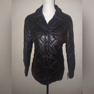 Fab'ik Black Quilted Women's Jacket